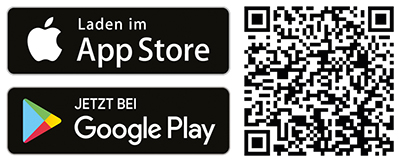 HausarztPraxisApp HausarztPraxisApp herunterladen im App Store oder bei Google Play per QR-Code